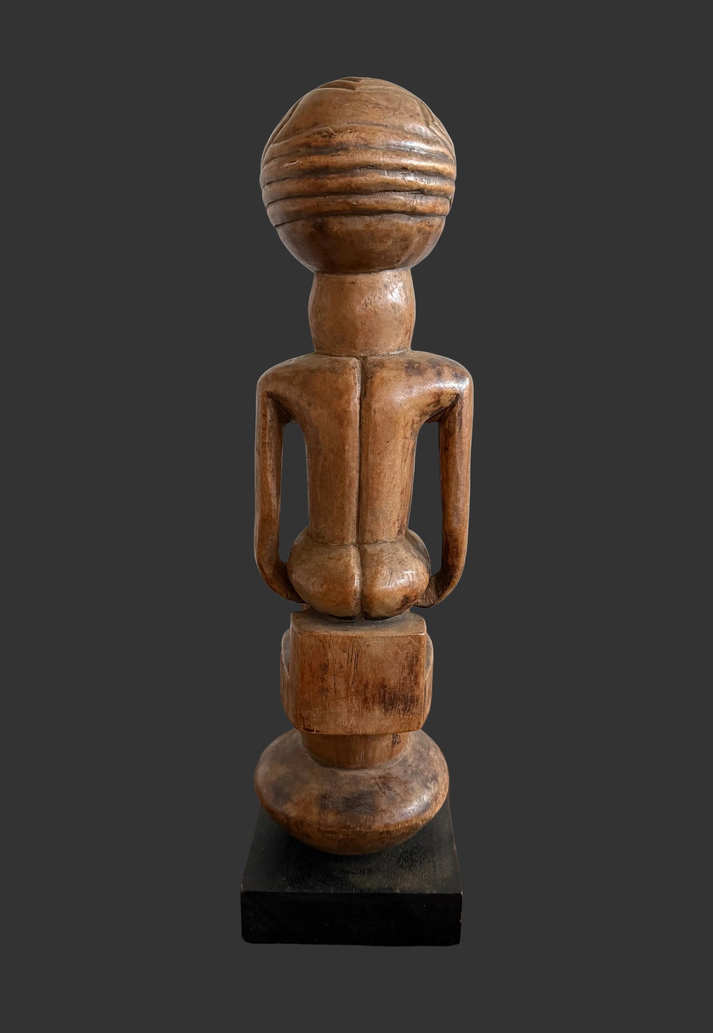 Kongo Seated African Figure, Tribal Art Sculpture
