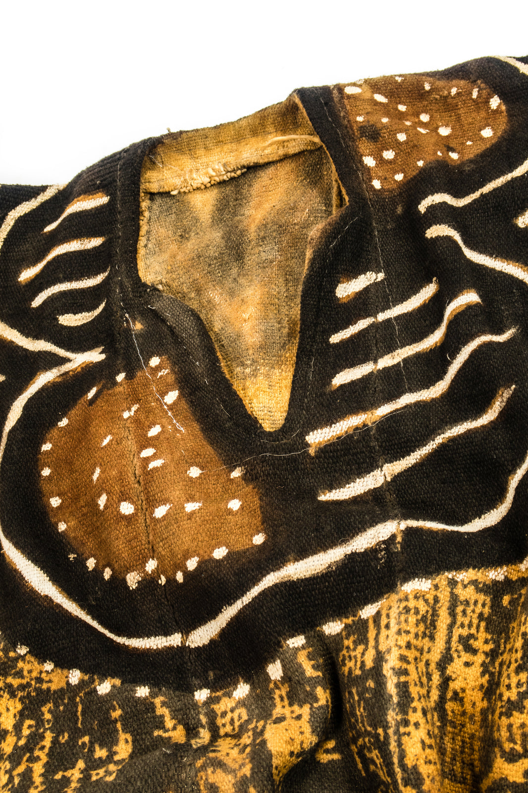Handcrafted Art; Mudcloth Clothing; Collection; Other African; African Cotton Bogolan Textile, Mudcloth Poncho, Handcrafted, West African
