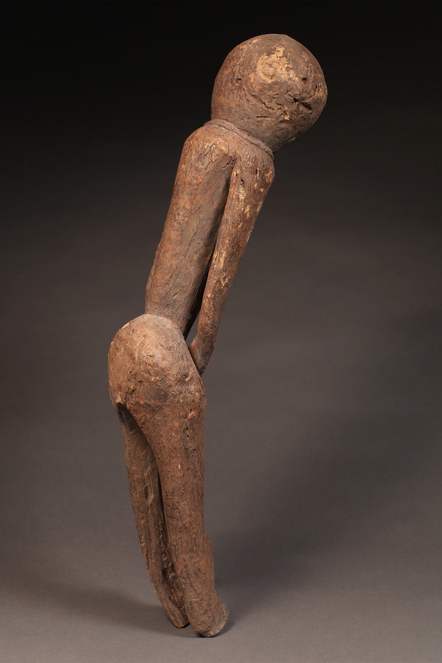 Tribal Art Sculpture; Original sculpture, Wood material; Used;Traditional; Folk Art; Other African ; Collectors' Pieces and Pieces; Artwork Decor; Moba Ancestor Shrine Figure, Carved Wood African Sculpture