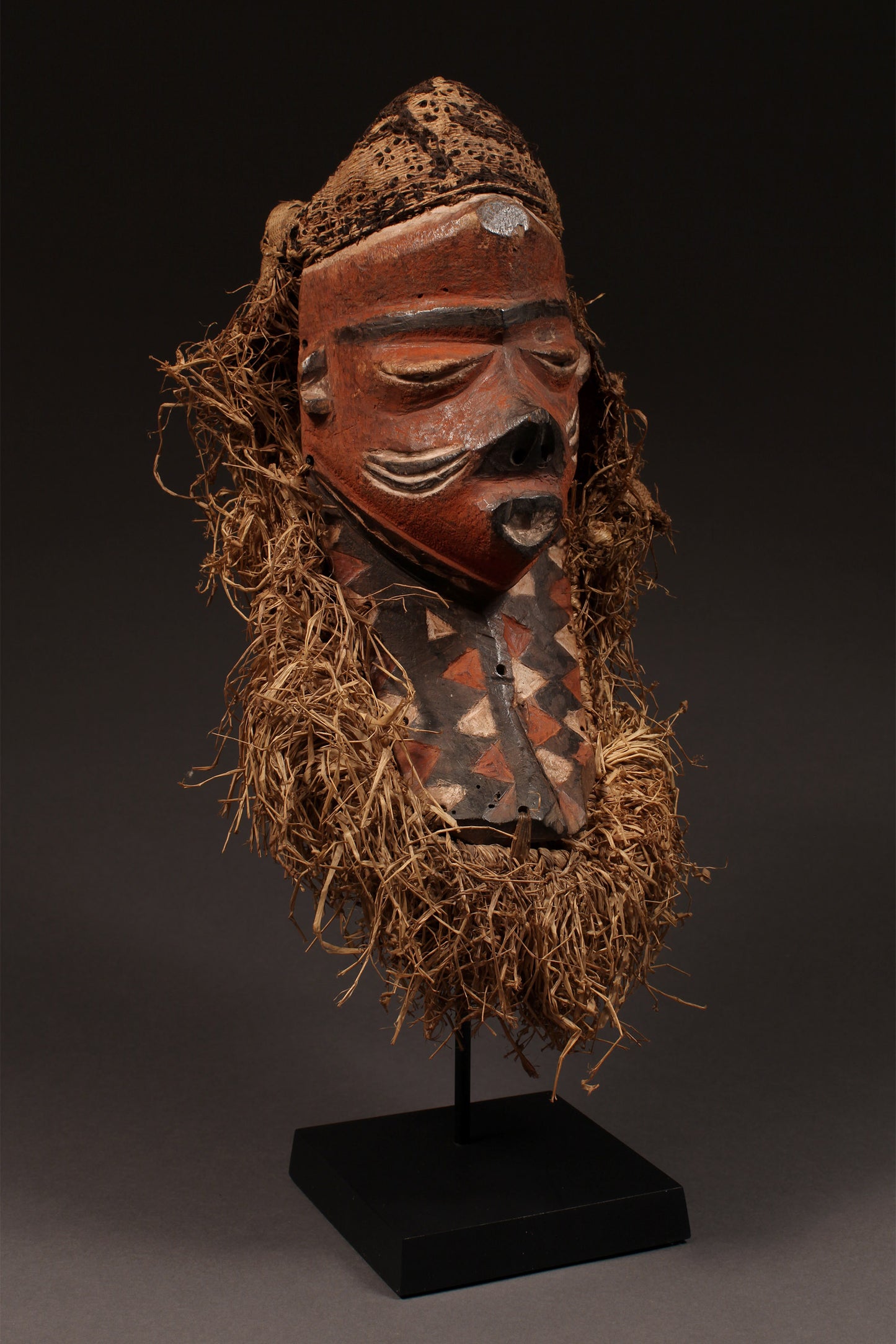 Tribal At - Masks; Traditional; Collection; Other African; Forehead African Mask, Crafted Wood, Pende Tribe, D.R Congo