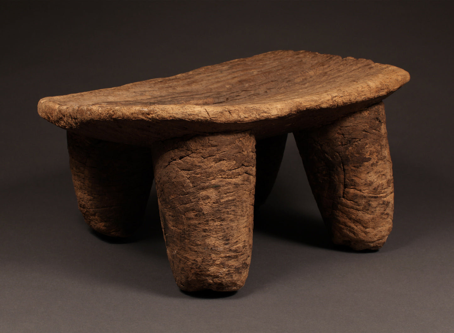 Tribal Furniture; Collection; Other African; Antique African Stool, Wood, Senufo Tribe