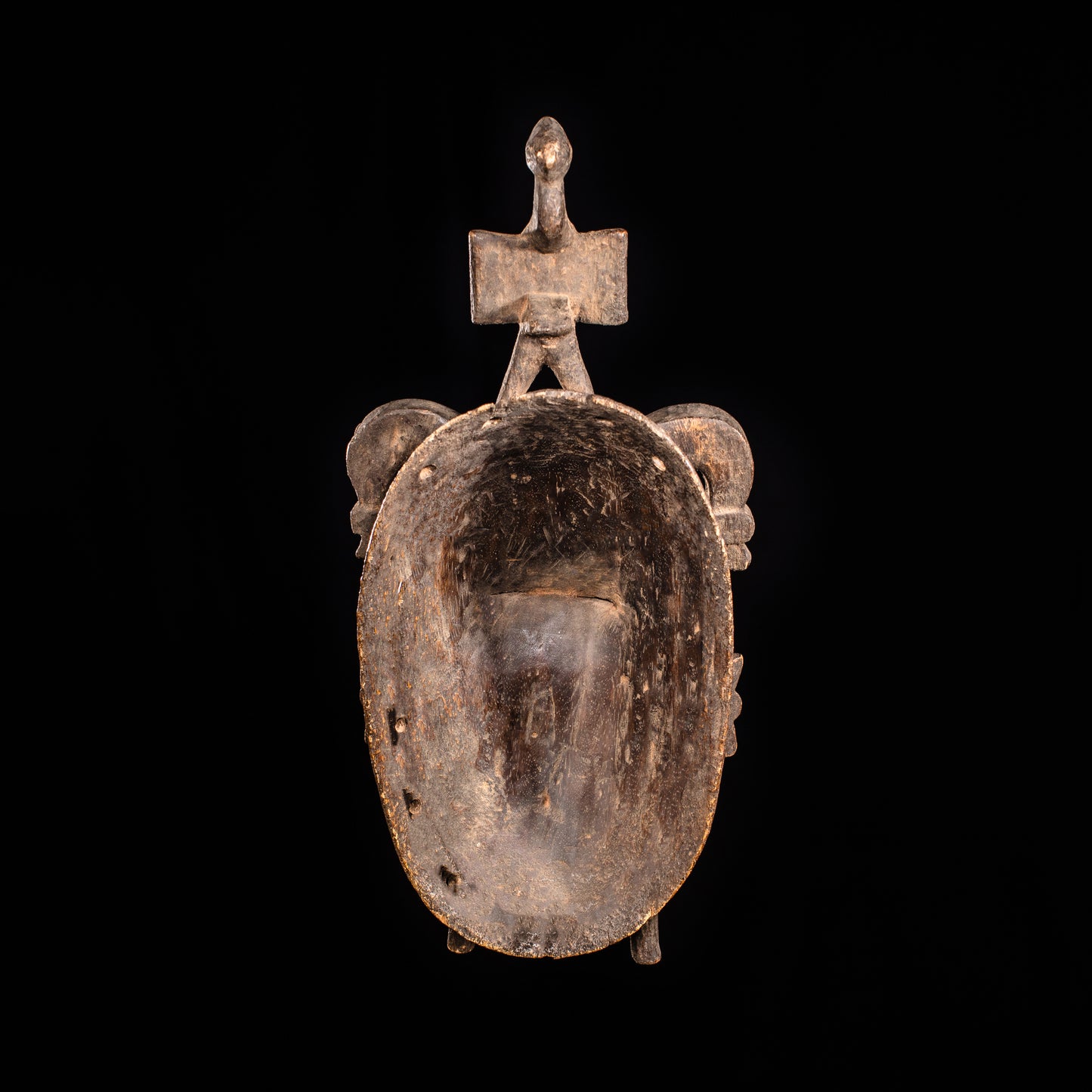 Tribal Masks; Traditional; Collection; Other African; Masks in costumes; African Kpelie Face Mask, Wood, Senufo Tribe