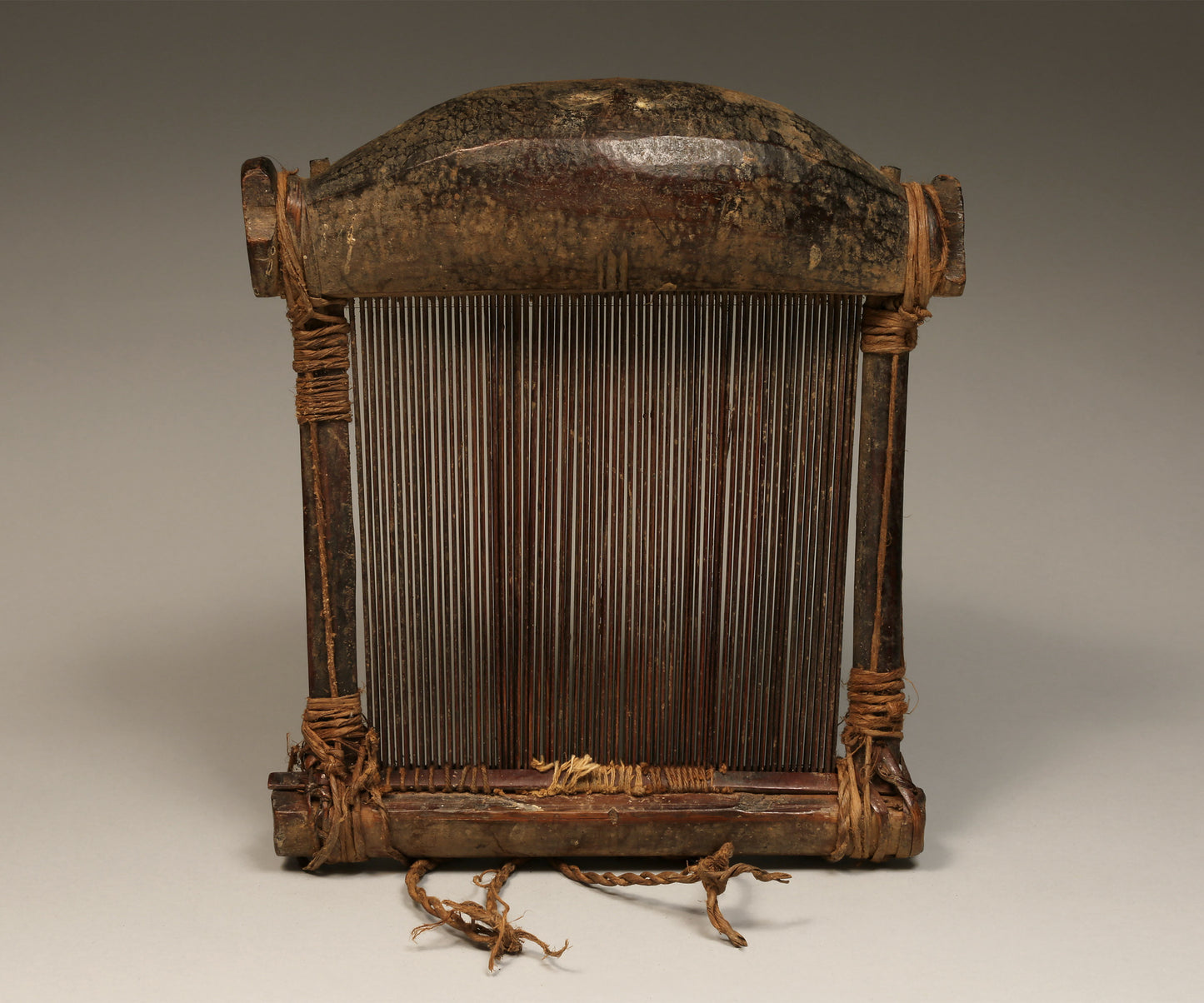 Tribal Objects; Artwork; Collection; Other African; Baule Tribe Weaving Loom, Carved Wood, African Art Artifact