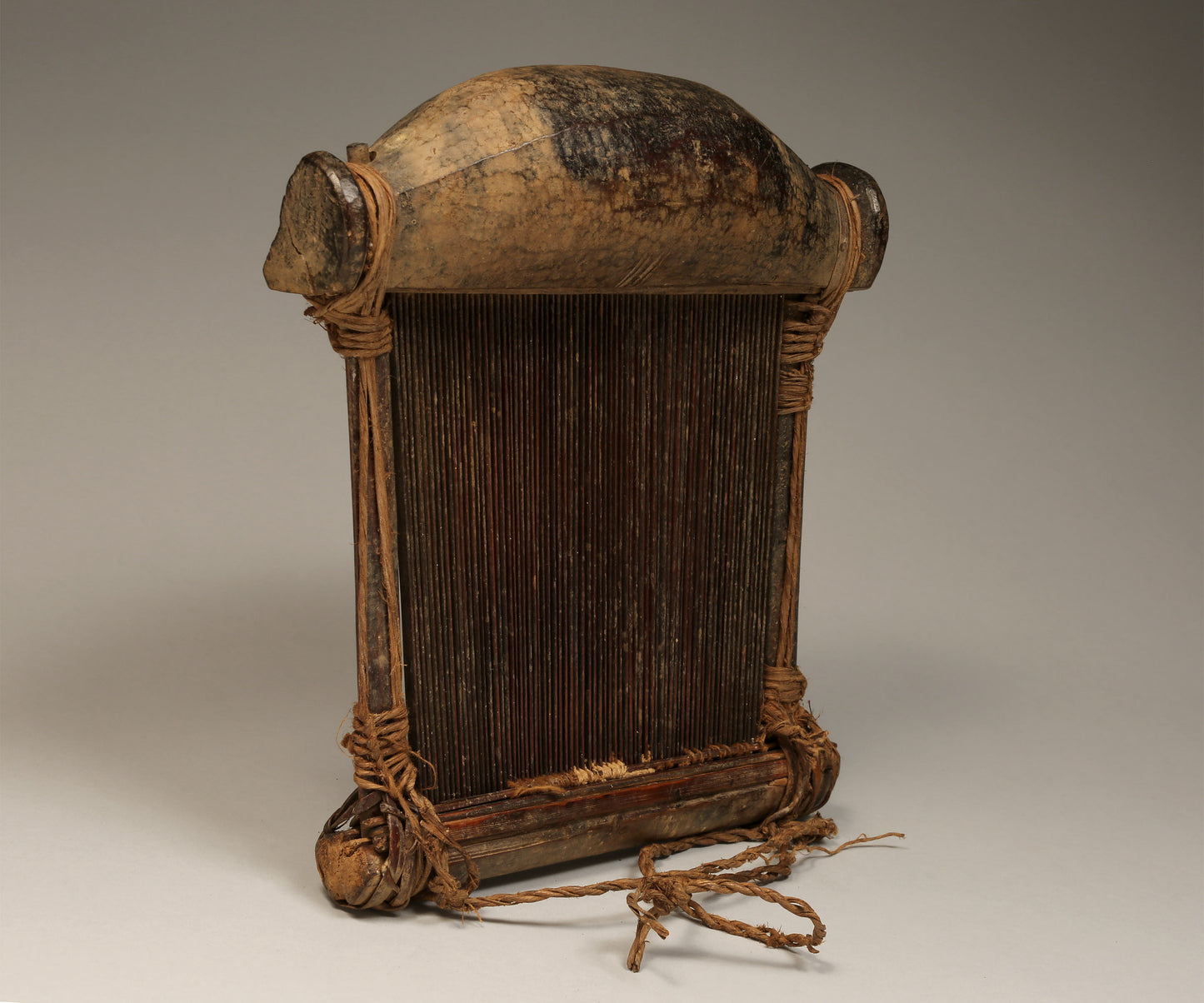 Tribal Objects; Artwork; Collection; Other African; Baule Tribe Weaving Loom, Carved Wood, African Art Artifact