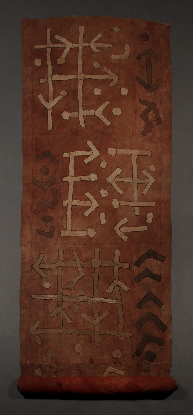 Tribal Textiles;Appliqué Dance Skirt, Handcrafted Raffia, Kuba Tribe Textile, Decorative Tapestry