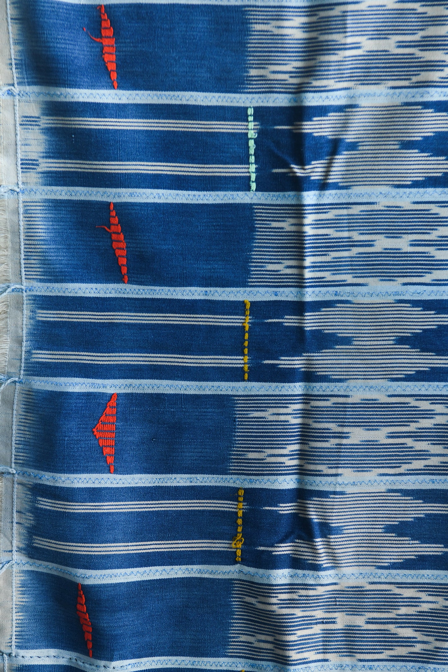 Handcrafted Textiles - Contemporary - African Art - Africa - Fabric - Vintage - Tie Dyed - Ikat - Baule - Indigo - Cotton - Throw - Blanket - Home Decor - Living - Upholstery - Clothes Making