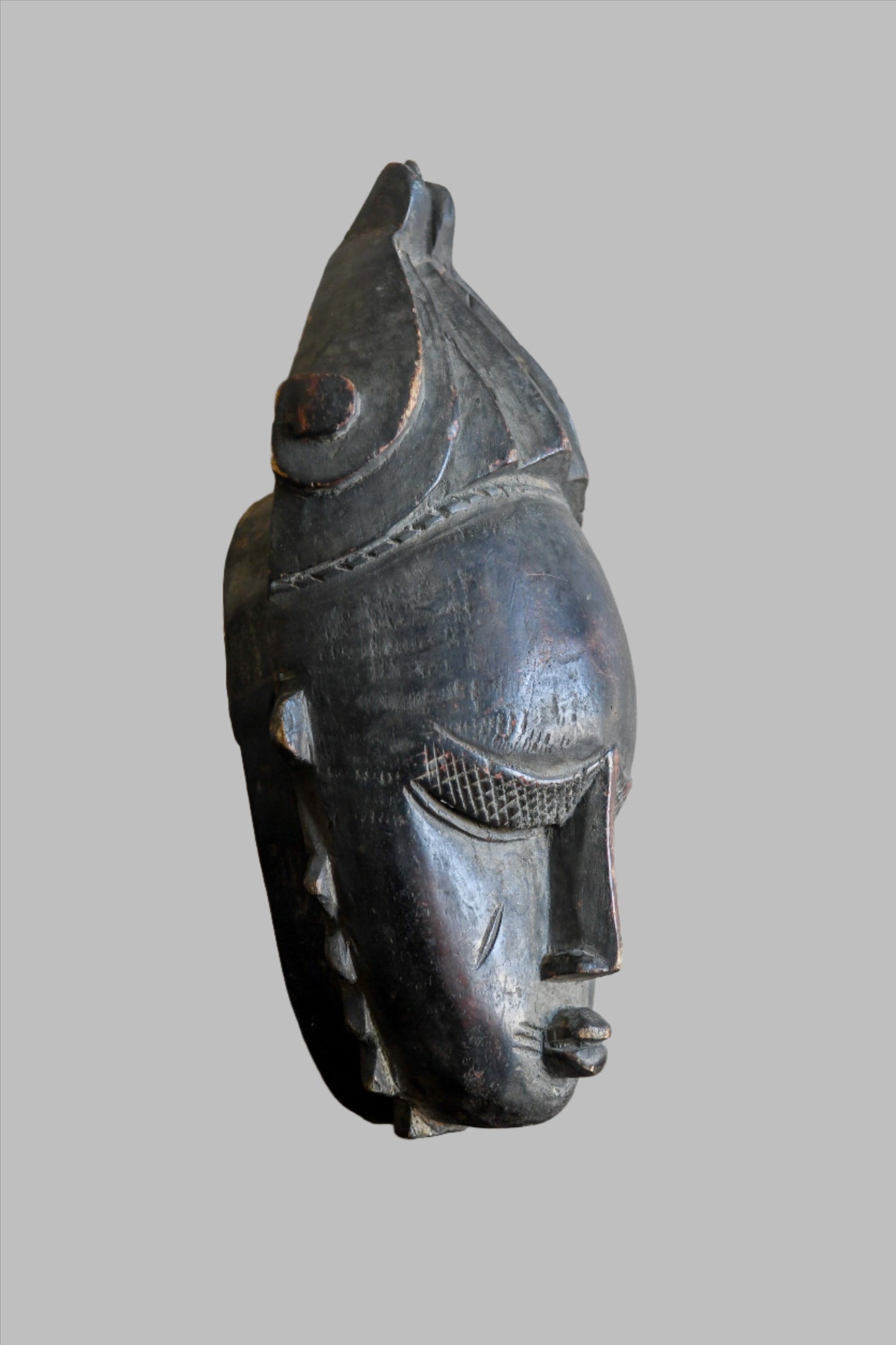 Tribal Masks; Traditional; Collection; Other African; Masks in costumes; Decorative African Djimini Wooden Mask, Hand Carved Wood