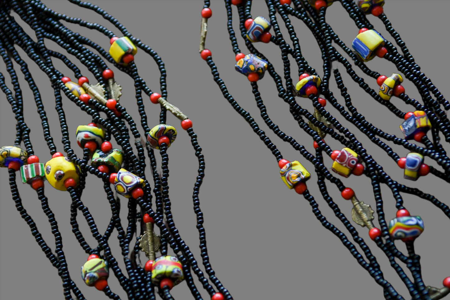 Tribal Necklaces - African Plural Art - African Art - Necklaces - Jewelry - Tribal Necklaces - African Plural Art - African Art - Necklaces - Jewelry - African Tribal Leather Necklace, Amber Pendant