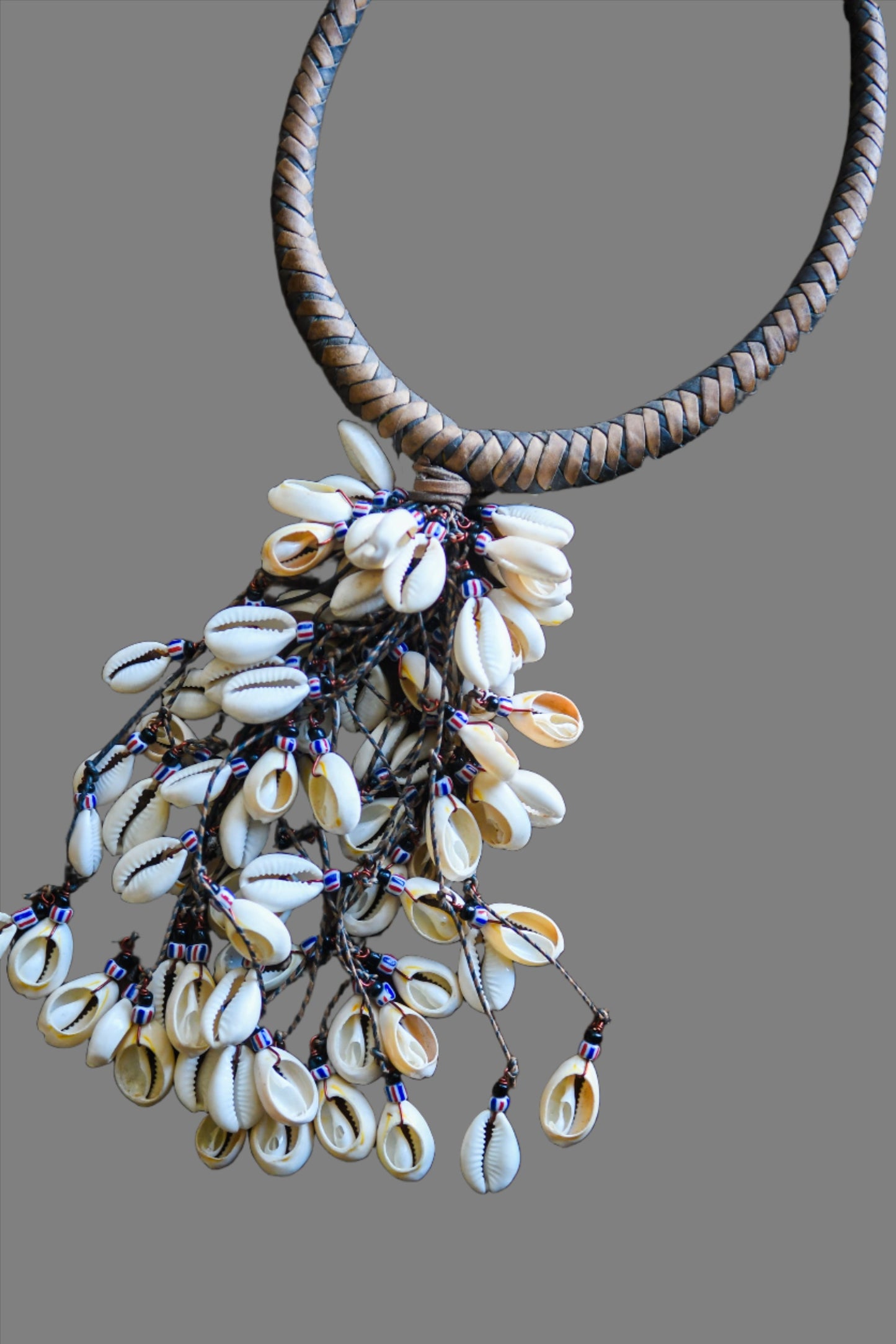 Tribal Art Necklaces;Jewelry in Necklaces; Handmade; African Necklaces; Beadwork Jewelry; Thereof; Necklace Design; Collection; African Tribal Cowrie Shell Necklace Pendant, Handcrafted Jewelry