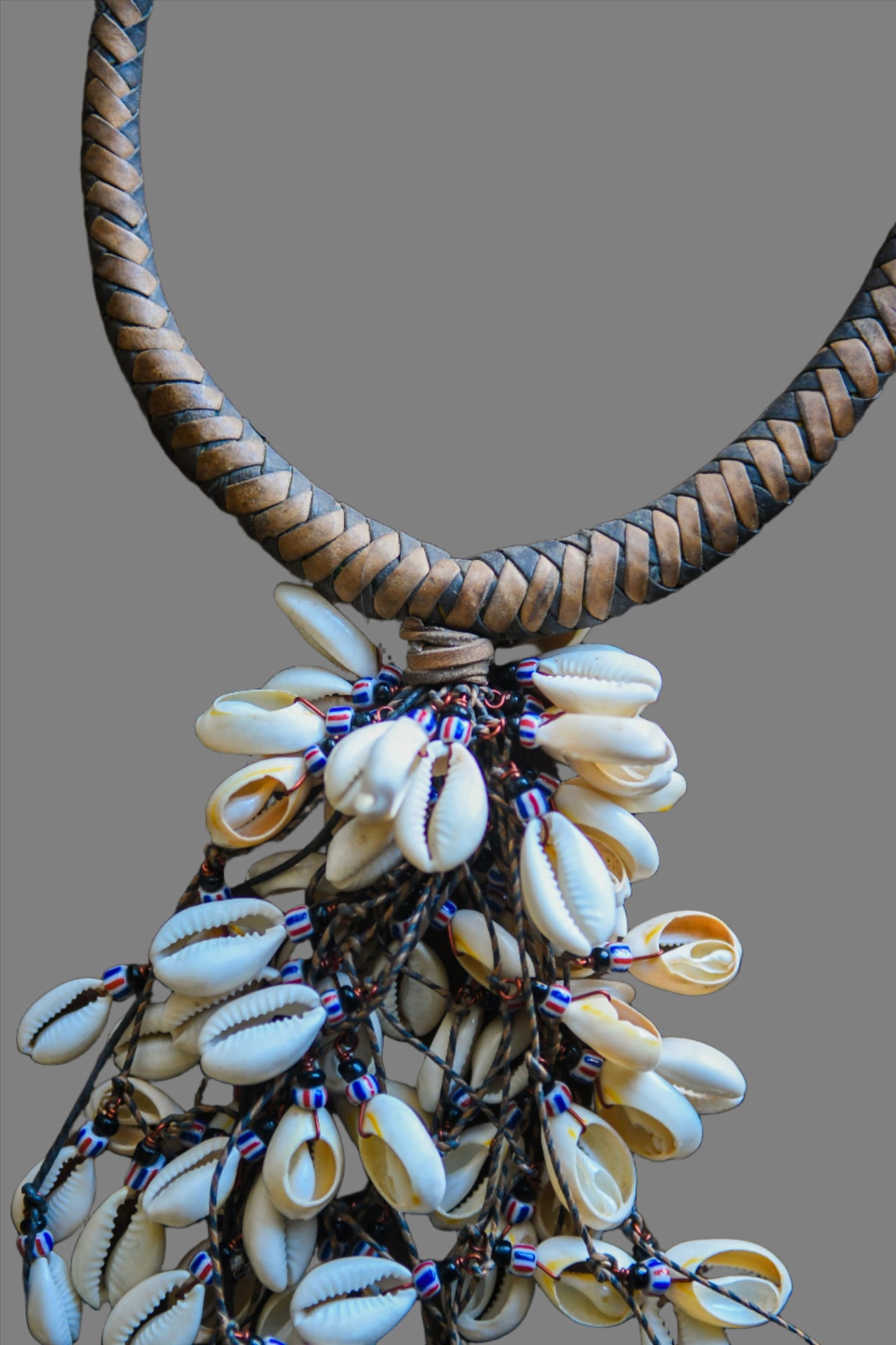 Tribal Art Necklaces;Jewelry in Necklaces; Handmade; African Necklaces; Beadwork Jewelry; Thereof; Necklace Design; Collection; African Tribal Cowrie Shell Necklace Pendant, Handcrafted Jewelry