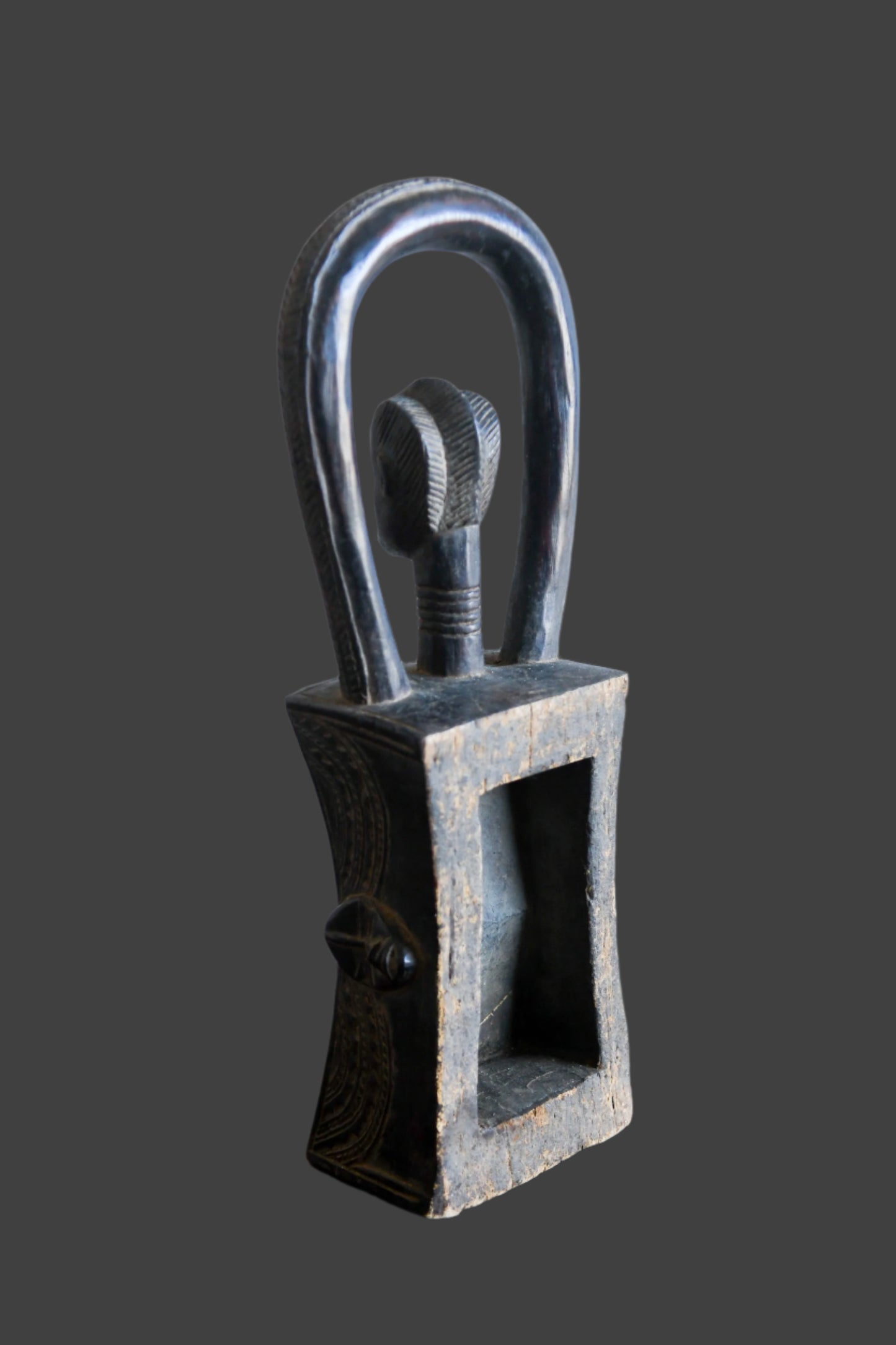Tribal Objects; Artwork; Collection; Other African; Dan Figure Headrest Masks Sculpture, Carved Wooden, African Tribal Object