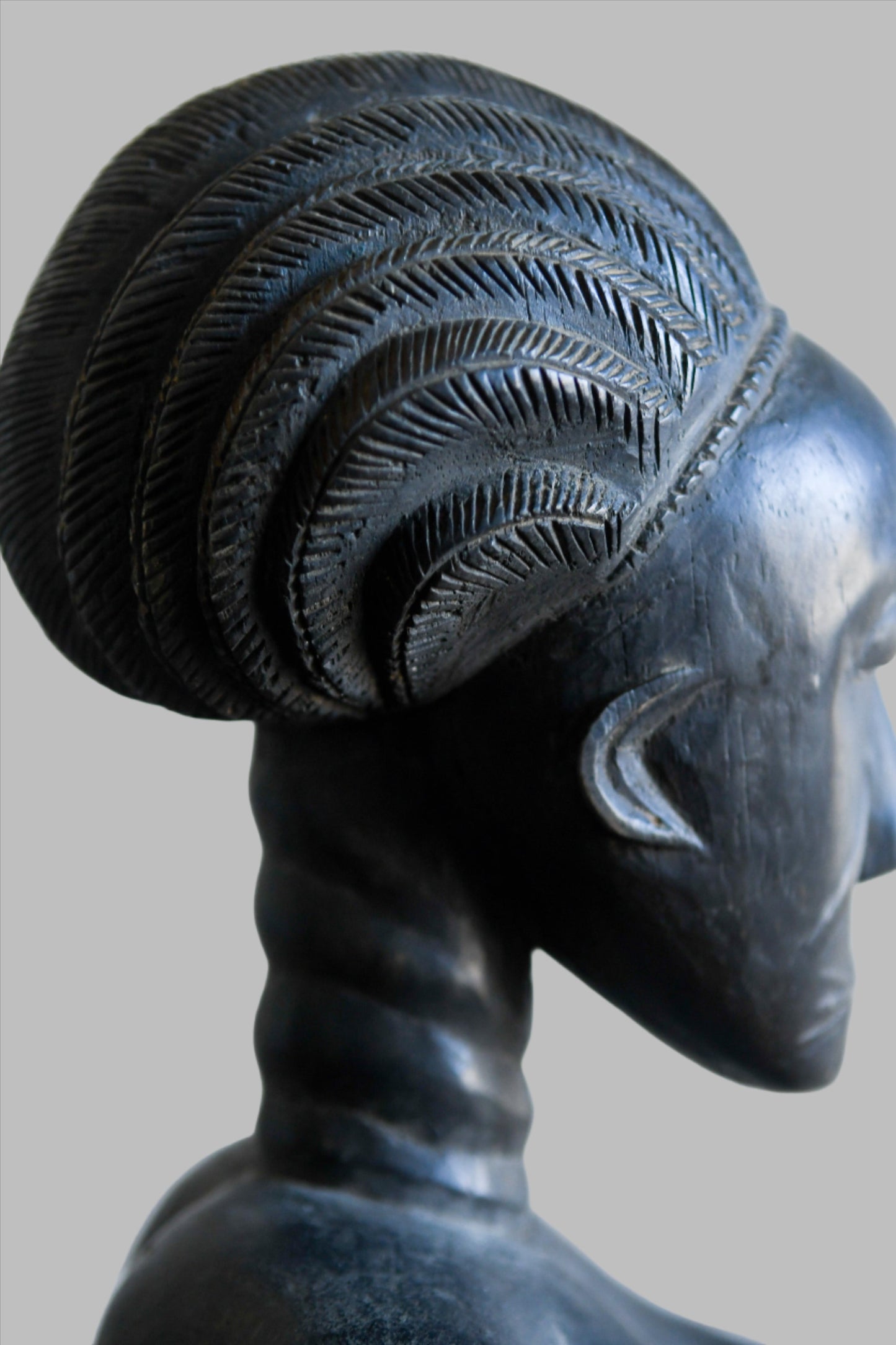 Tribal Art Sculpture; Original sculpture, Wood material; Used;Traditional; Folk Art; Other African ; Collectors' Pieces and Antiques; Ethnographic Pieces; Artwork Decor; Ashanti Seated Maternity Figure, Carved Wood, African Sculpture