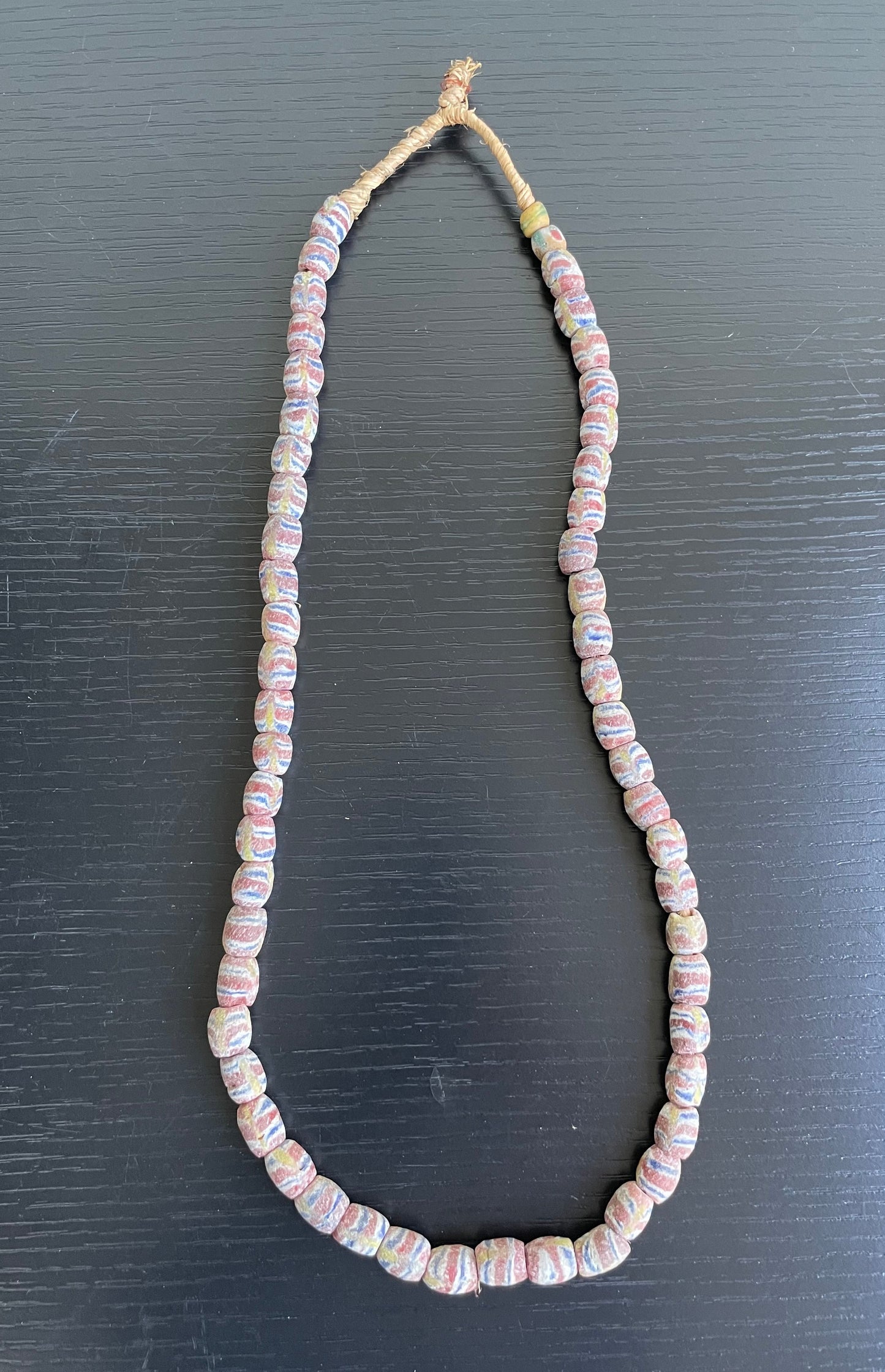 Handcrafted Trade Beads - African Plural Art - African Art - Beads - Embellishments - Trims - African Krobo Beads, Handcrafted, Vintage Glass Powder