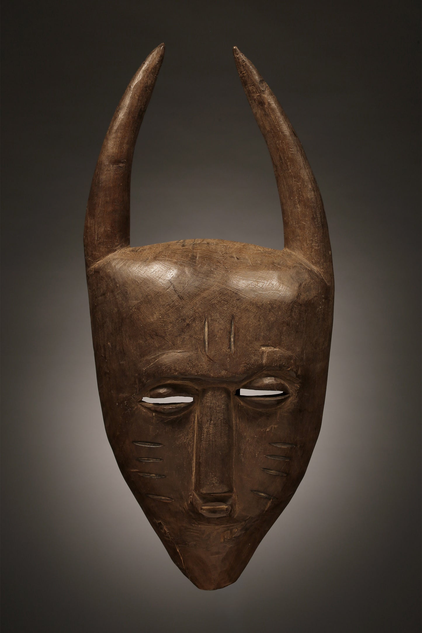 Tribal Masks; Traditional; Collection; Other African; Masks in costumes; Ligbi Djimini Mask, Hand-Carved Wood, West African Art