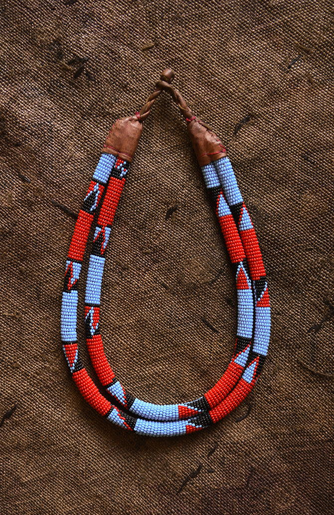 Handcrafted Necklaces - African Plural Art - African Art - Necklaces - Jewelry - Beaded Tribal Necklace, African Jewelry Collar