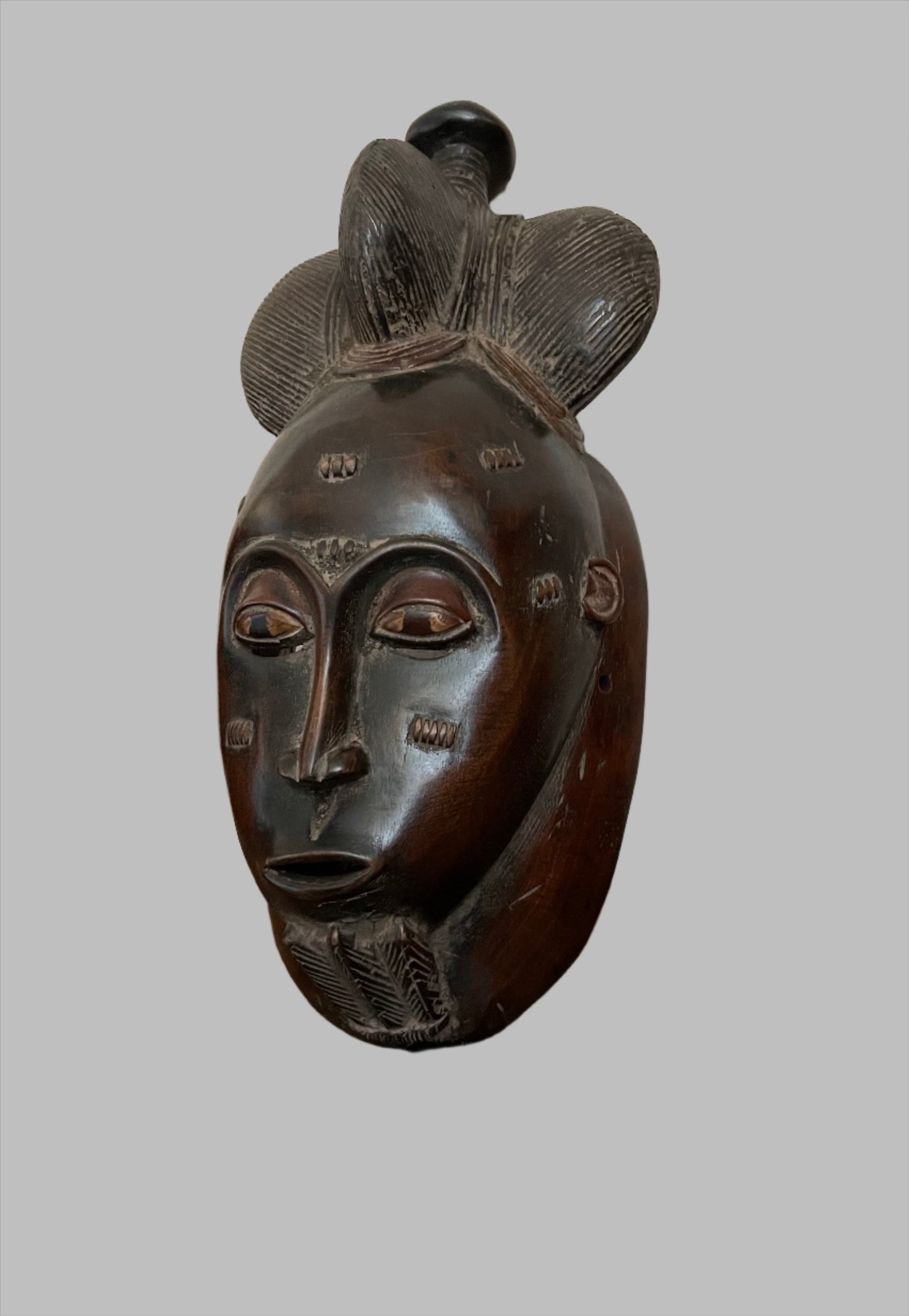 Handcrafted Masks; Collection; Other African; Masks; Baule Mask Carved Wood, Wall Decor African Mask