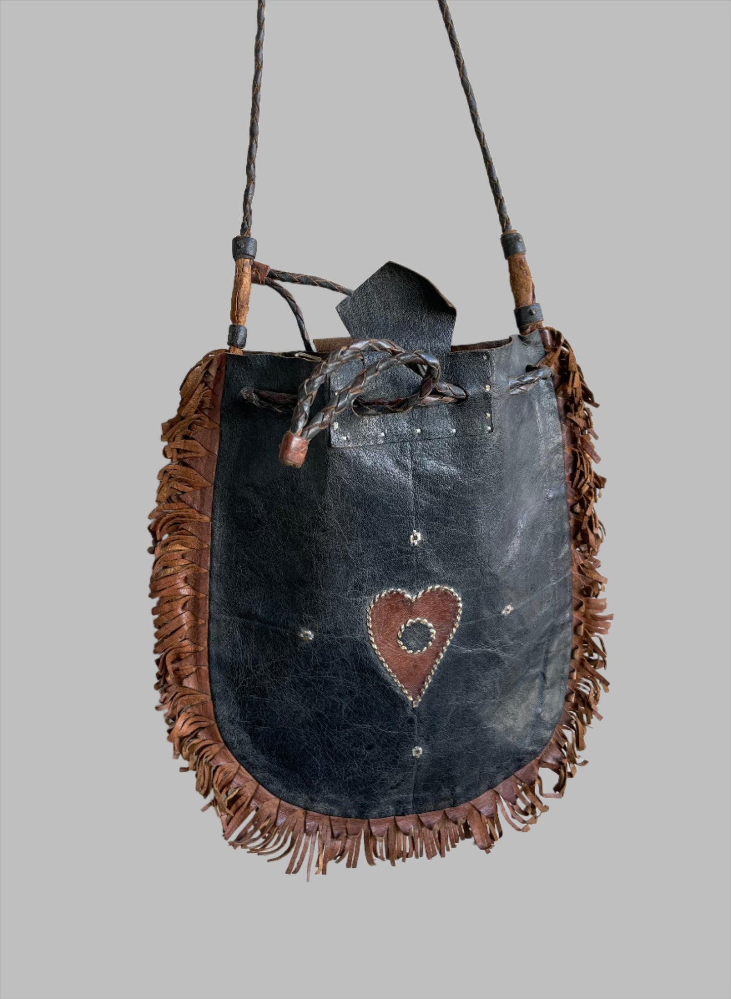 Handcrafted Bags - African Plural Art - Bags- African Art - Handbags - Wallets - Cases - Shoulder Bag, African Leather, Handcrafted Vintage Tuareg Design Bag