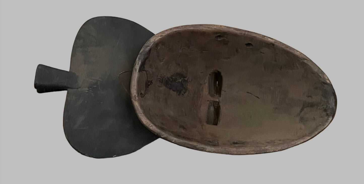 Handcrafted Masks; Collection; Other African; Masks; Hand Carved Wood, Vintage Red Mask, African Baule Art, Home Decor
