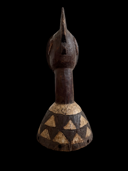 Mossi Headdress Mask, Tribal Wooden African Mask