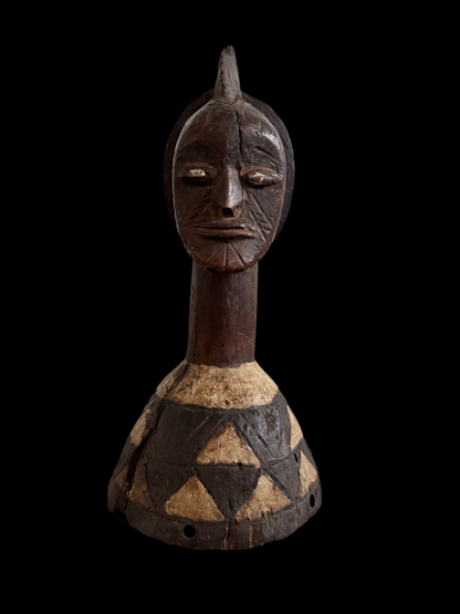 Mossi Headdress Mask, Tribal Wooden African Mask