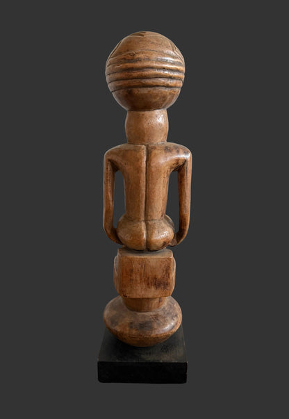 Kongo Seated African Figure, Tribal Art Sculpture