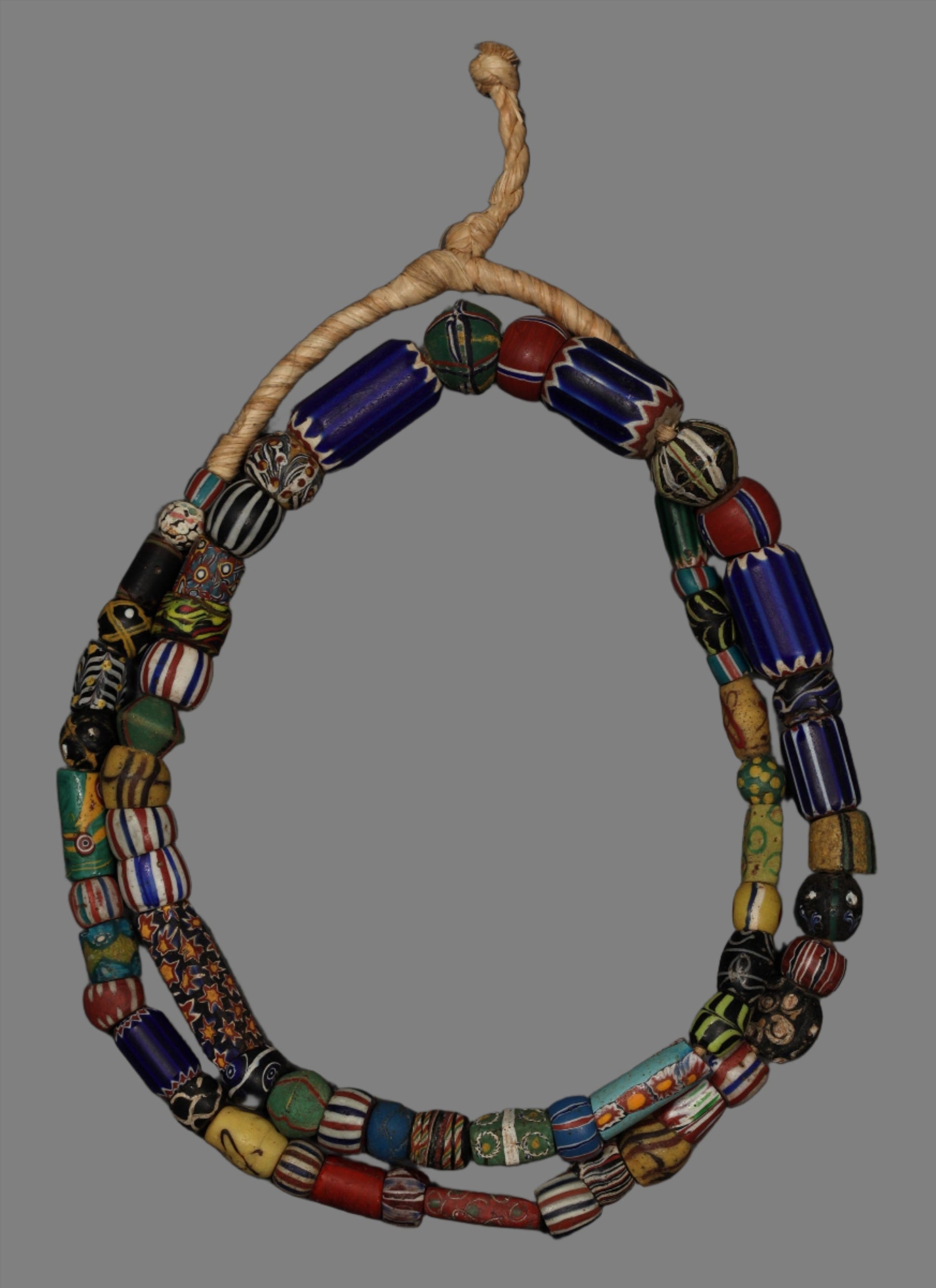 Tribal Art Trade Beads; Beads in Embellishments and Trims; Other African ; Collectors' ; Venetian Millefiori Mixed Glass Beads, Old African Trade Beads