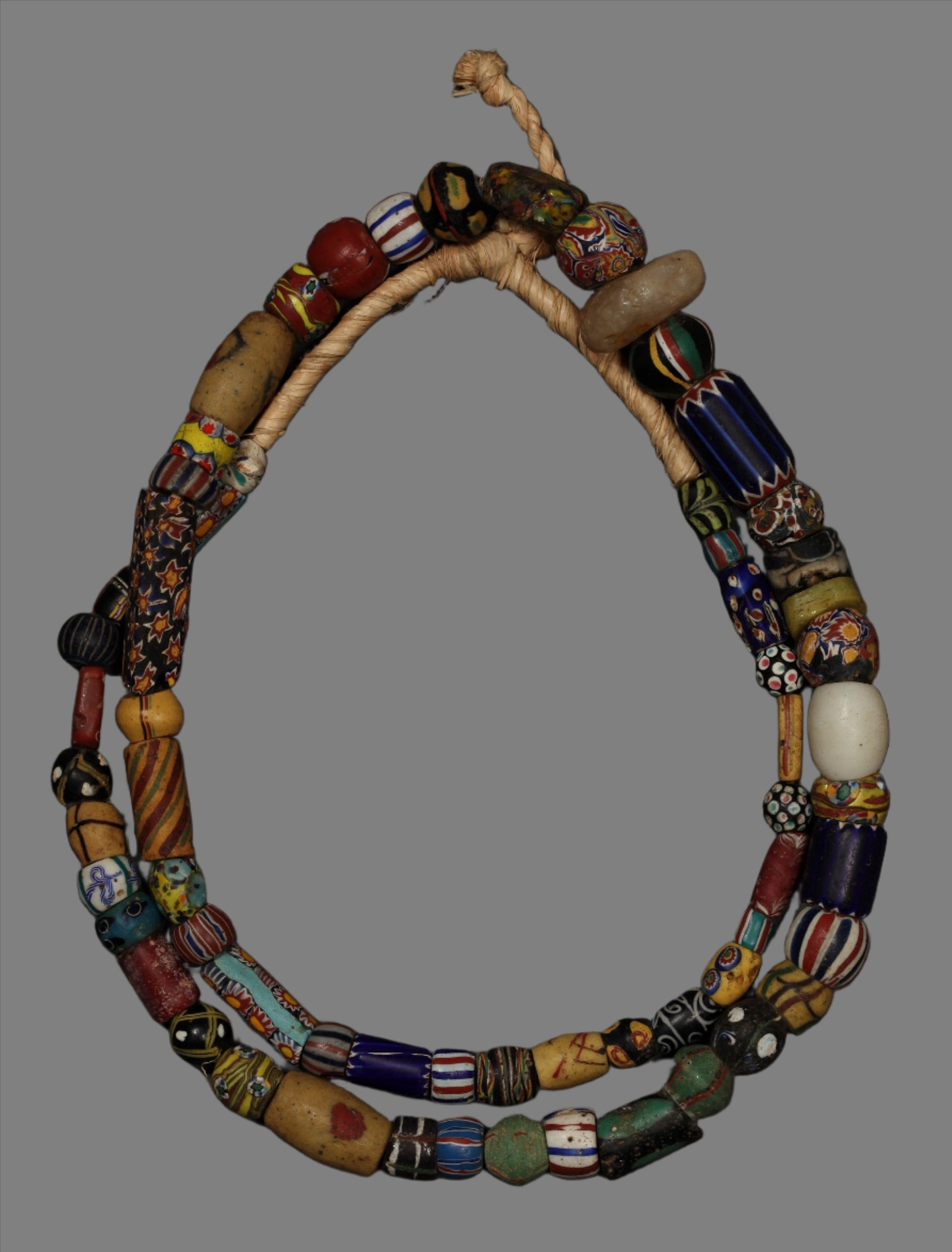 Tribal Art Trade Beads; Beads in Embellishments and Trims; Other African ; Collectors' ; Mixed Millefiori African Trade Beads, Collectible Venetian Glass Beads
