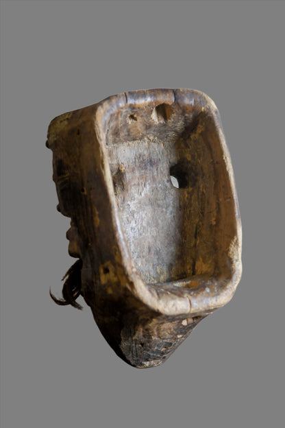 Tribal Masks; Traditional; Collection; Other African; Masks in costumes; Authentic, Old, Bete African Mask, Carved Wood