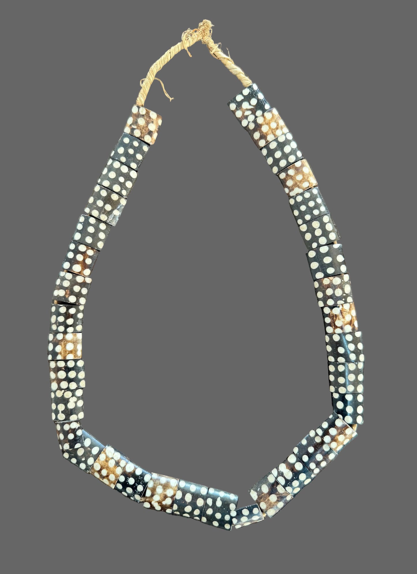 Batik Bone, Long Strand Jewelry Making African Beads Necklace