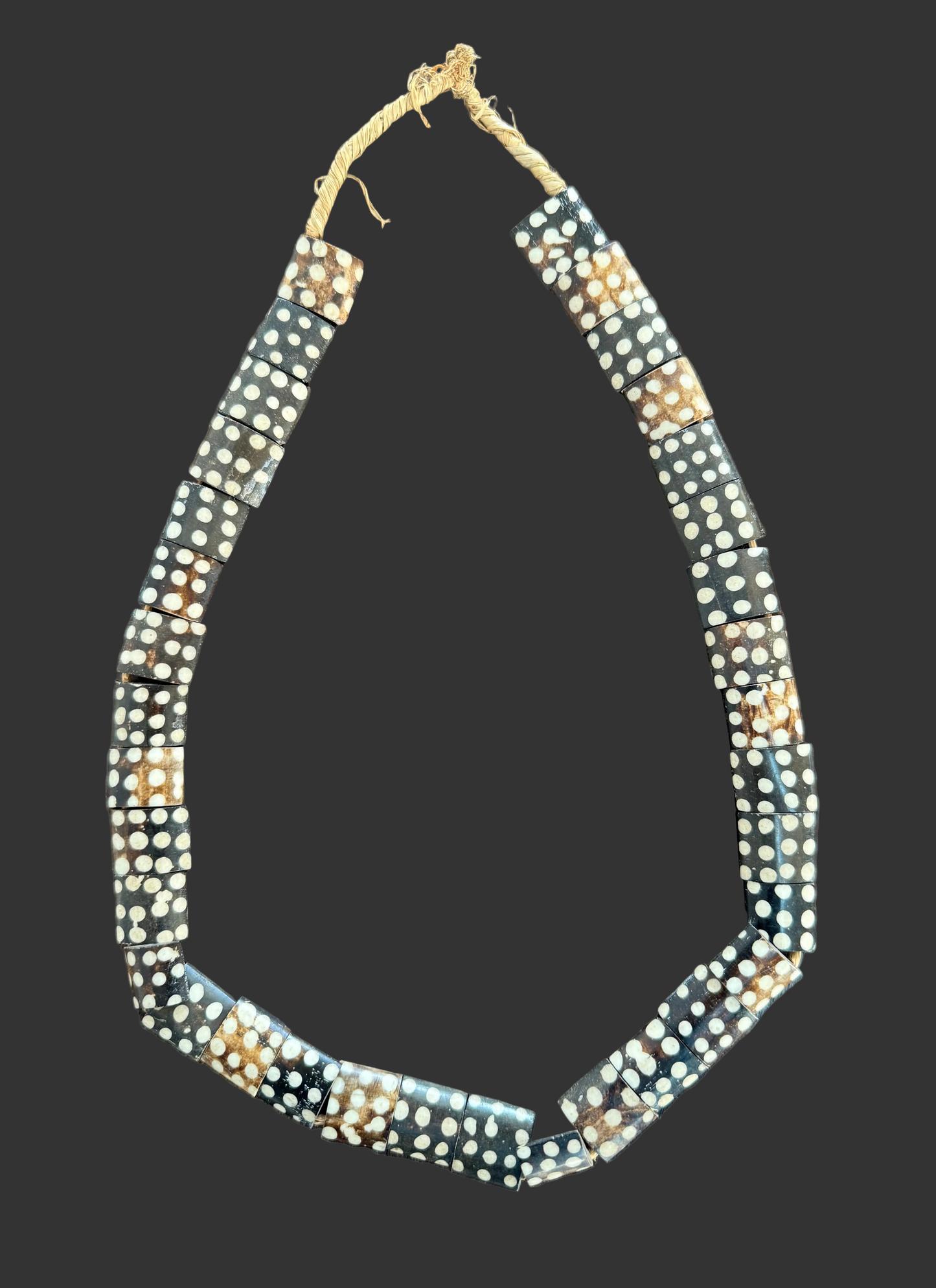 Batik Bone, Long Strand Jewelry Making African Beads Necklace