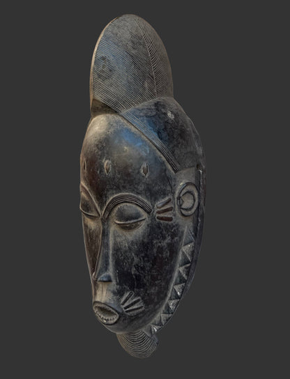 Authentic Wall Decor Baule Collection, Wooden African Mask