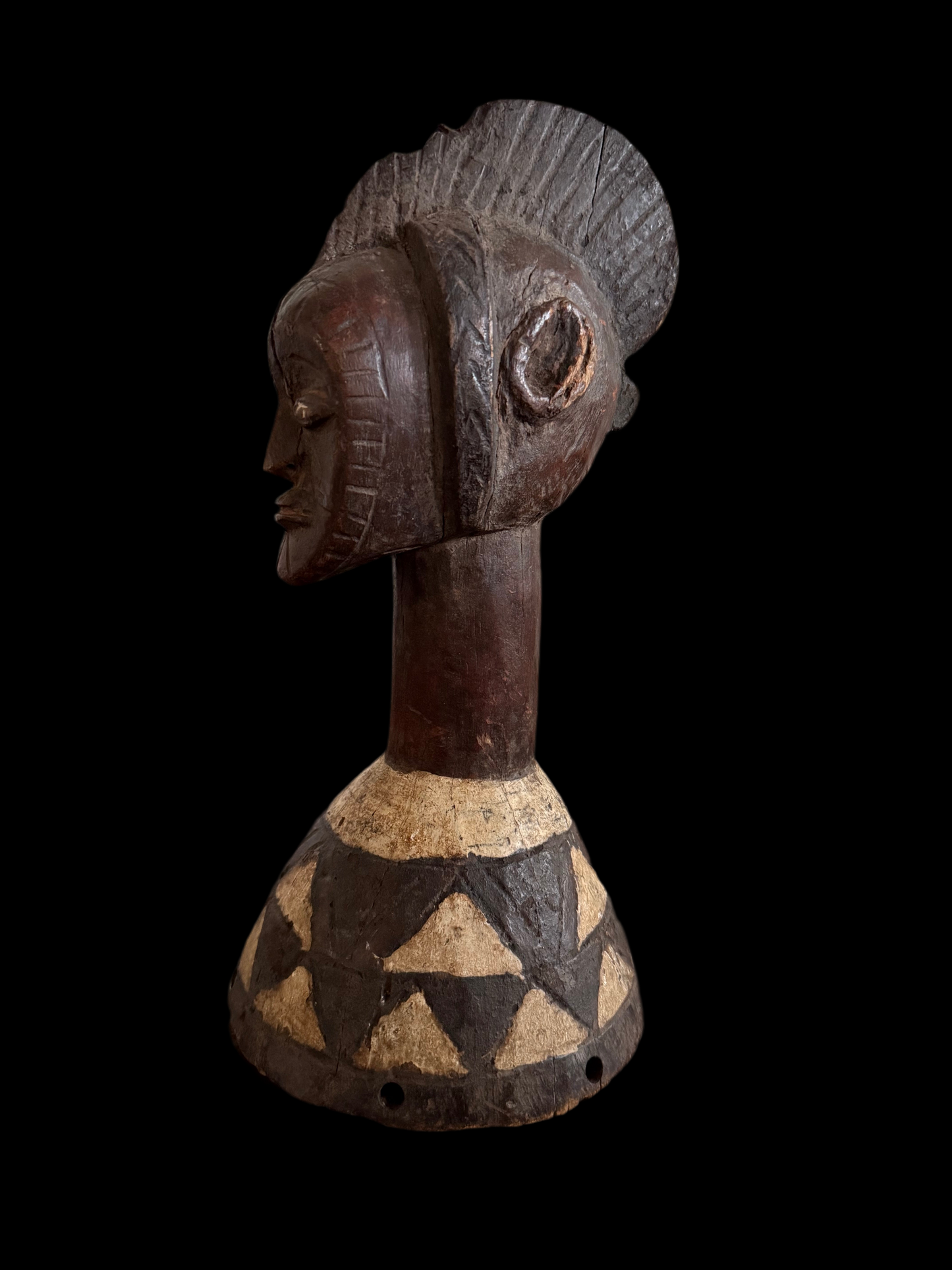 Mossi Headdress Mask, Tribal Wooden African Mask