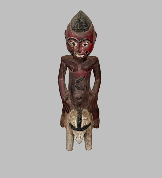 Handcrafted Sculptures and Statues;Collection; Other African;Hand Carved, Decorative Senufo Rider, Vintage Carved Wooden, African Sculpture