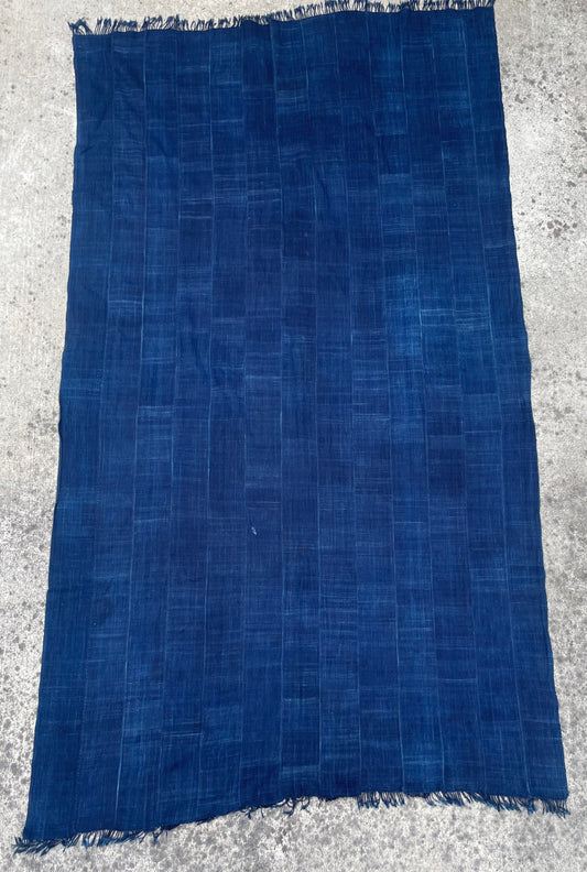 Handcrafted textiles; Indigo Blue Cotton Fabric, Hand Dyed African Cloth