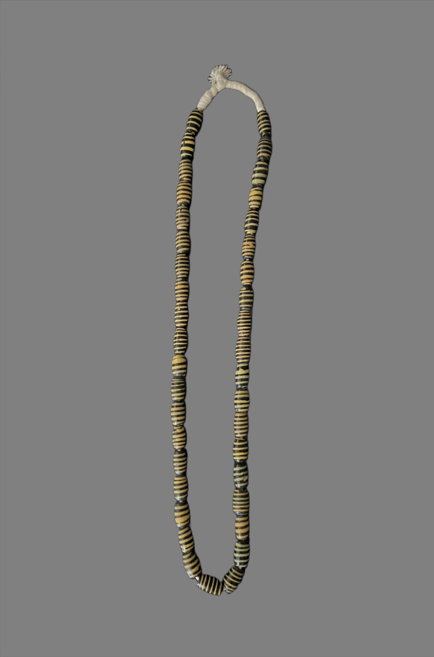 Tribal Art Trade Beads; Beads in Embellishments and Trims; Other African ; Collectors' ; Yellow Black Striped Old Beads,Venetian African Trade Beads
