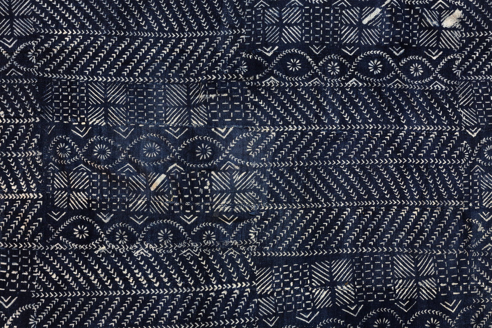 Indigo Textile  Resist Dyed  Dogon Textiles  Cotton Fabrics  Vintage  Mali  Living  Home Decor  Handcrafted Art - Textiles  African Art