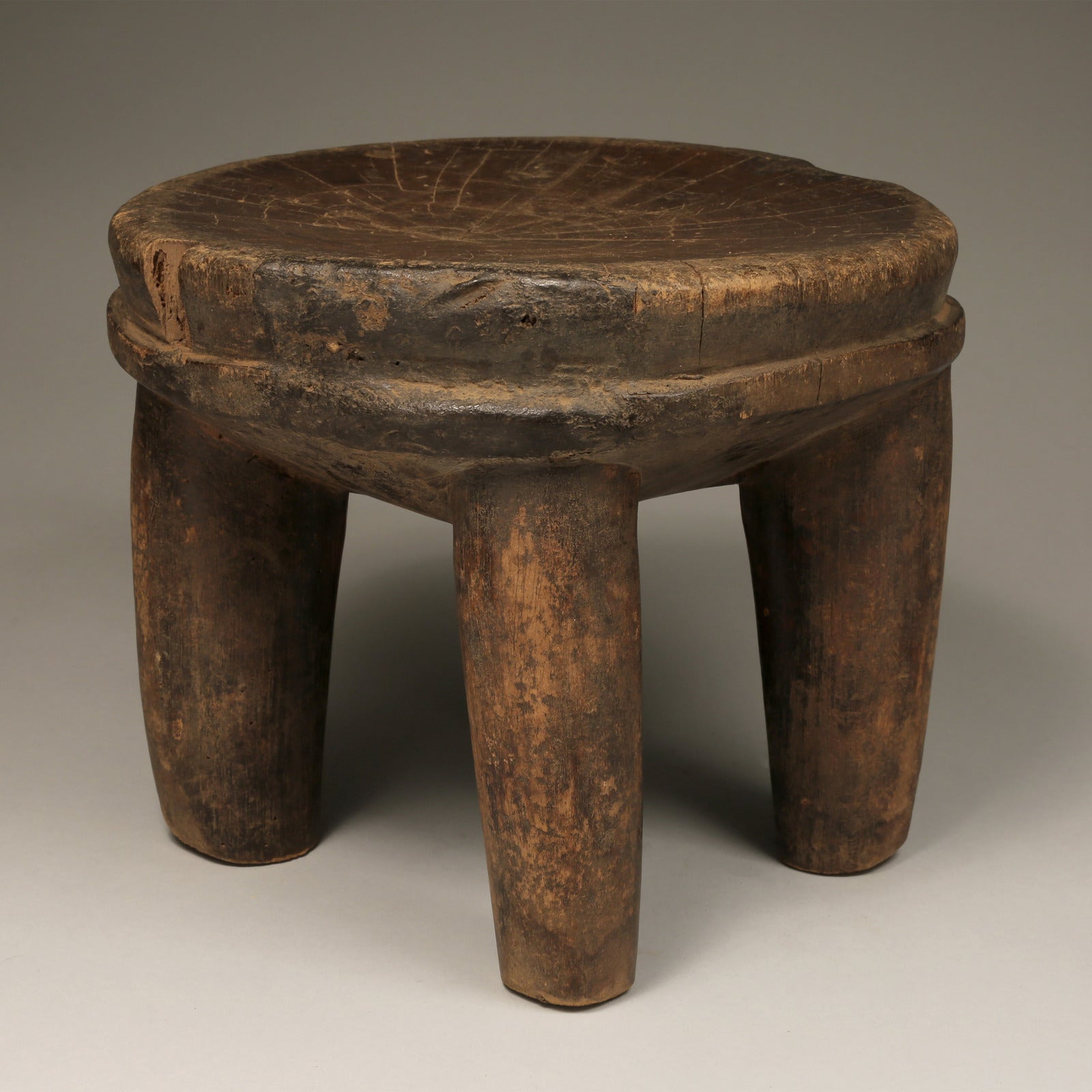 Tribal Furniture; Collection; Other African; African Senufo Stool, Carved Wood