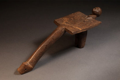 Tribal Furniture; Collection; Other African;African Stool with Three Legs Lobi Tribe, Burkina Faso Wood