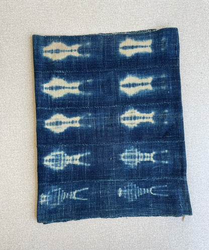 Handcrafted Textiles - Contemporary - African Art - Africa - Fabric - Vintage - Tie - Dyed - Blue -  Cotton -  Indigo -  Used - Women - Men - Scarf - Shawl