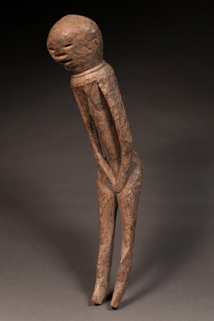 Tribal Art Sculpture; Original sculpture, Wood material; Used;Traditional; Folk Art; Other African ; Collectors' Pieces and Pieces; Artwork Decor; Moba Ancestor Shrine Figure, Carved Wood African Sculpture