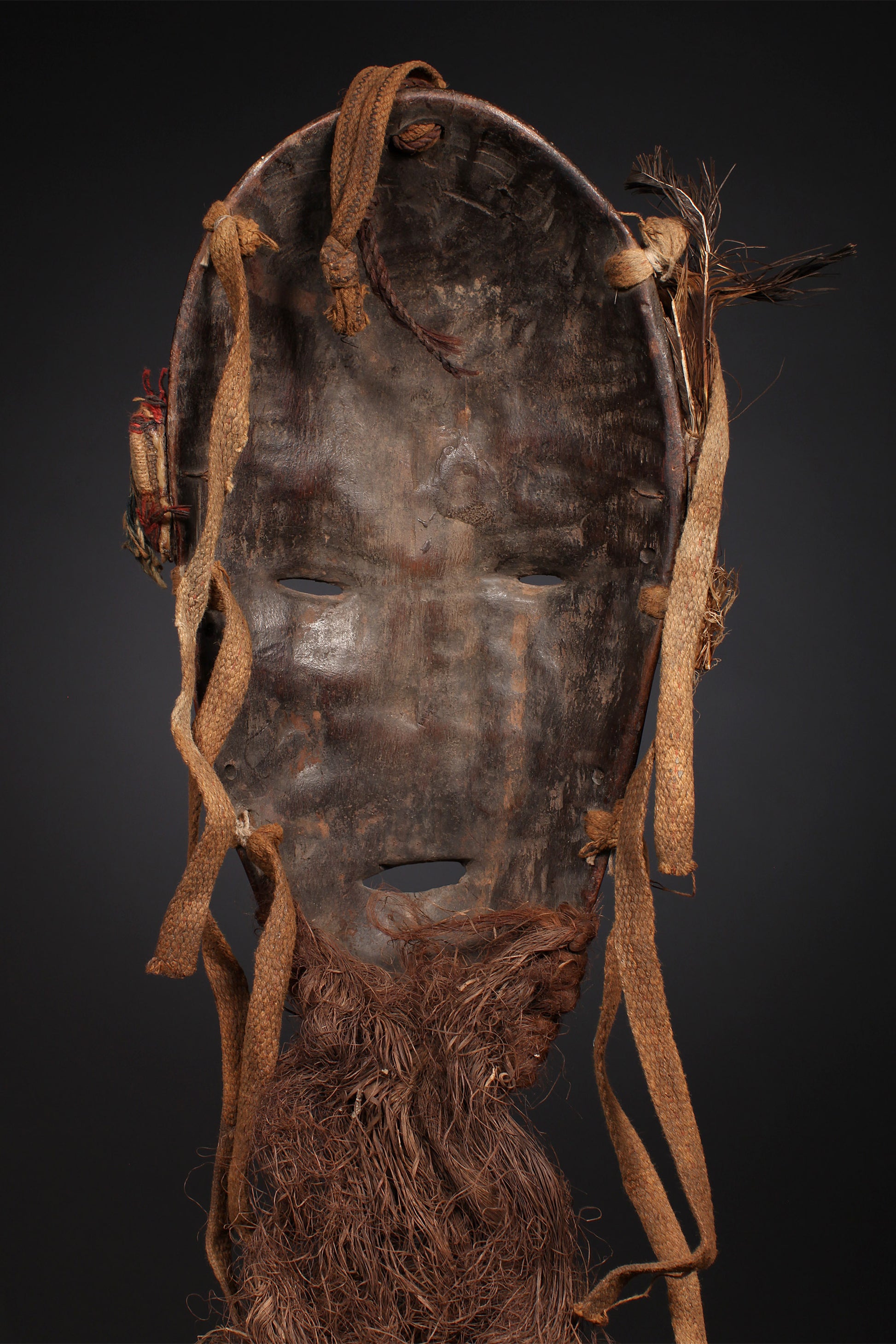 Tribal Masks; Traditional; Collection; Other African; Masks in costumes; African Art Bete Mask, Carved Wood, West Africa