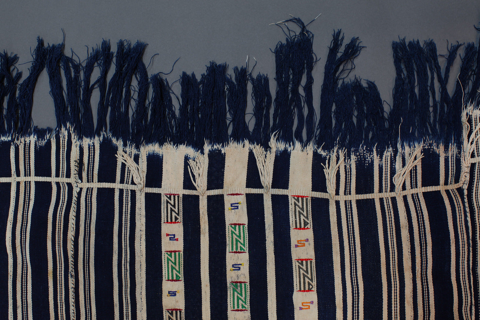 Tribal Textiles; Traditional; Collection; Other African; Cotton Wrap-Ikat Cloth, Handwoven Baule Tribe, Ivory Coast, Wall Decor Tapestry