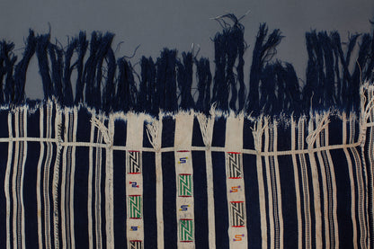 Tribal Textiles; Traditional; Collection; Other African; Cotton Wrap-Ikat Cloth, Handwoven Baule Tribe, Ivory Coast, Wall Decor Tapestry
