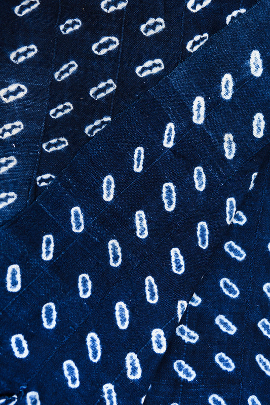 Handcrafted Art Textiles; Woven Fabrics; Other African; Indigo Based; Cotton; Traditional; Intricate Patterns; Home Decor; Vintage African Fabric, Hand Dyed Indigo Blue Cotton, Home Decor Textile Tie Dye