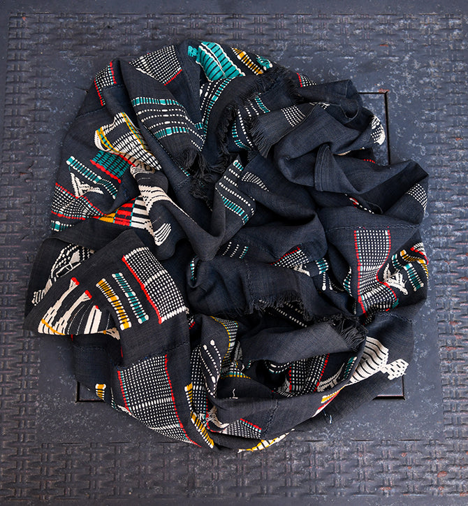 Tribal Textiles - Traditional - Ceremonial - African - Folk Art - Africa - History - Culture - Patterns - Embroidered - Baule - Cotton - Cloth - Baule Tribe - Ivory Coast - Decor - Tapestry - Upholstery - Collectibles