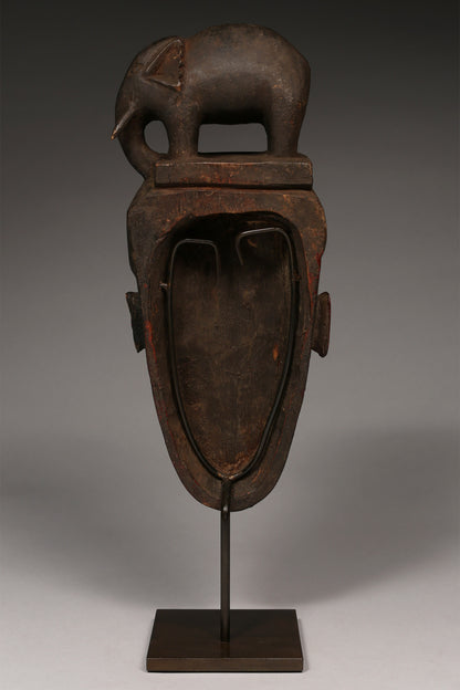 Tribal Masks; Traditional; Collection; Other African; Masks in costumes; Kpan Mask, Baule African Art, Carved Wood