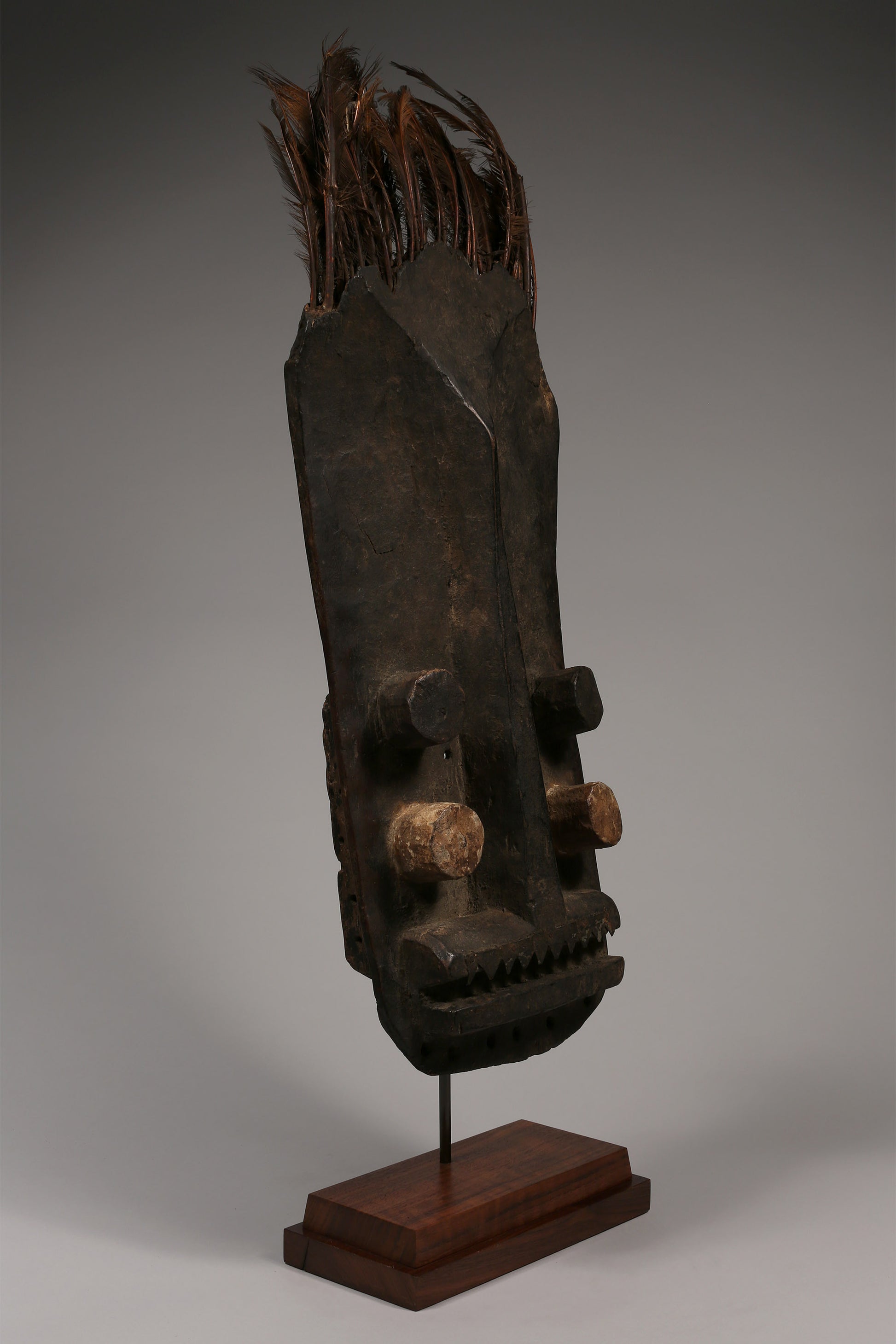Tribal Masks; Traditional; Collection; Other African; Masks in costumes; Abstract Ritual African Face Mask, Grebo Tribe, Wood