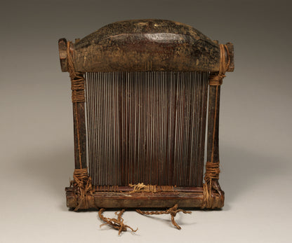 Tribal Objects; Artwork; Collection; Other African; Baule Tribe Weaving Loom, Carved Wood, African Art Artifact