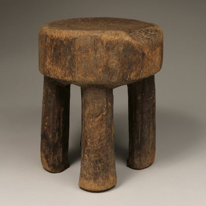 Tribal Furniture; Other Furniture And Parts Thereof; Other Wooden Furniture; Low Stool, Senufo Tribe Ivory Coast, Carved Wood