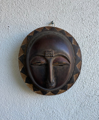 Handcrafted Masks - Contemporary - African Art - Statues - Wood -  Home Decor - Wall - Baule - Moon - Vintage